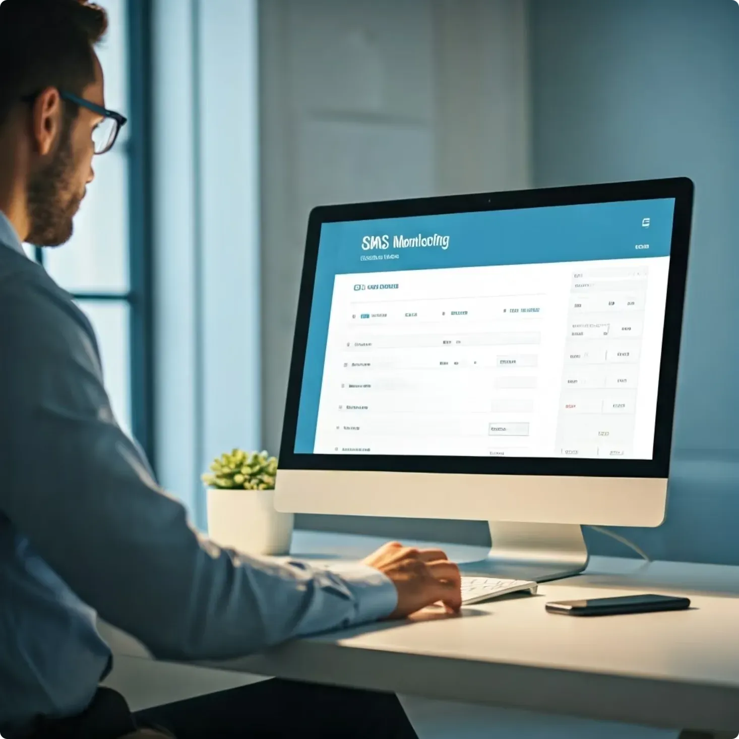 Setting up an SMS campaign on a simple dashboard