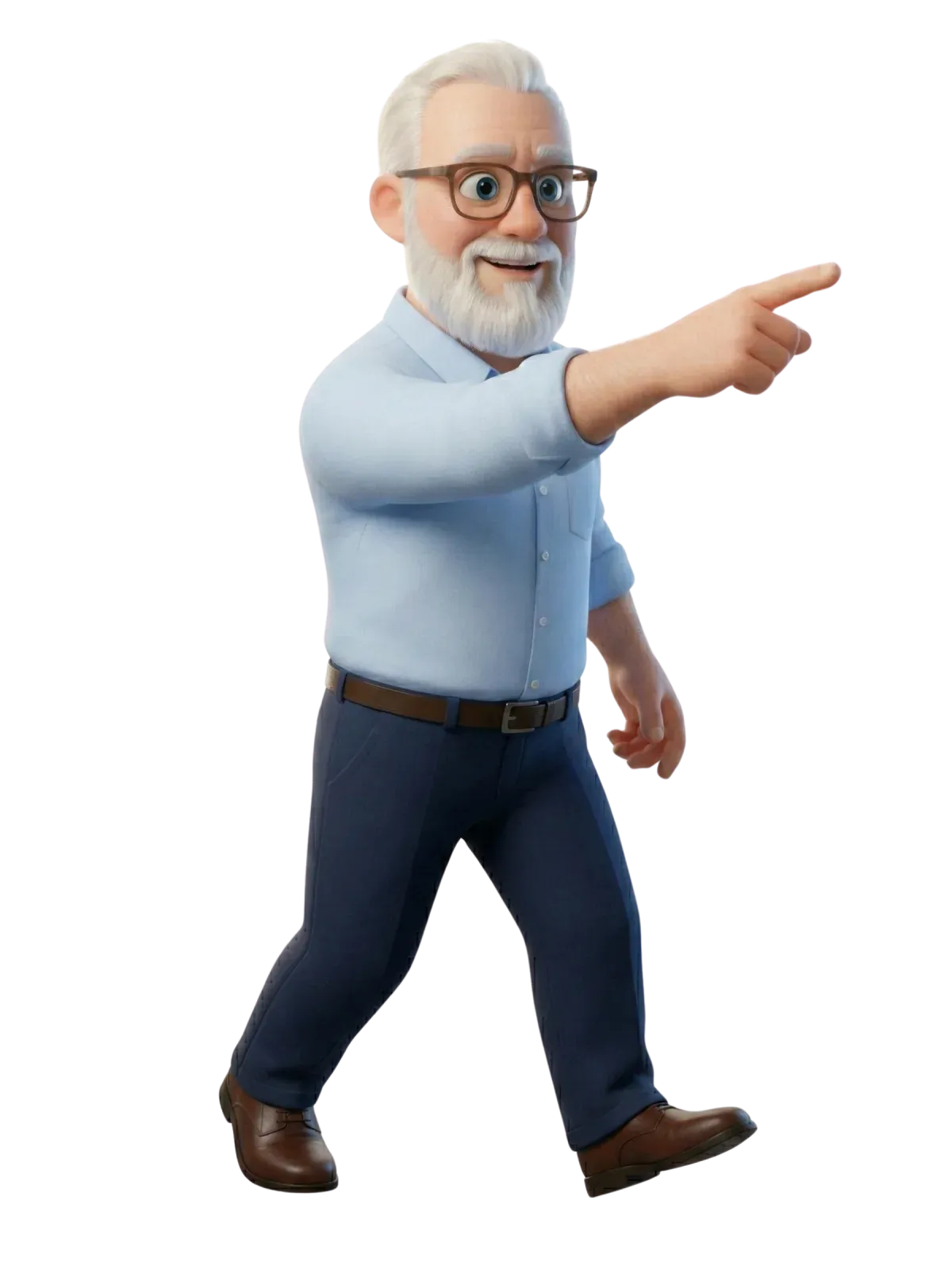 Paul Hughes pointing the way to the next step