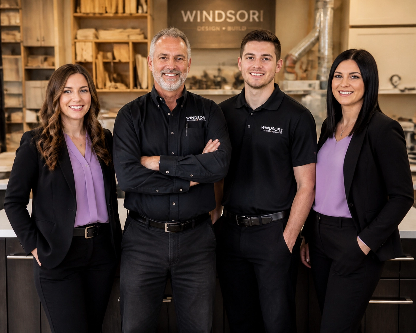 Montage of high-quality local business photos showing interiors, exteriors, and a team, highlighting the importance of GBP photos