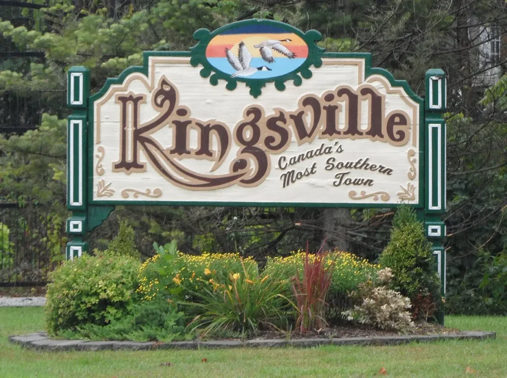 Downtown Kingsville, Ontario, Main Street and Division Road